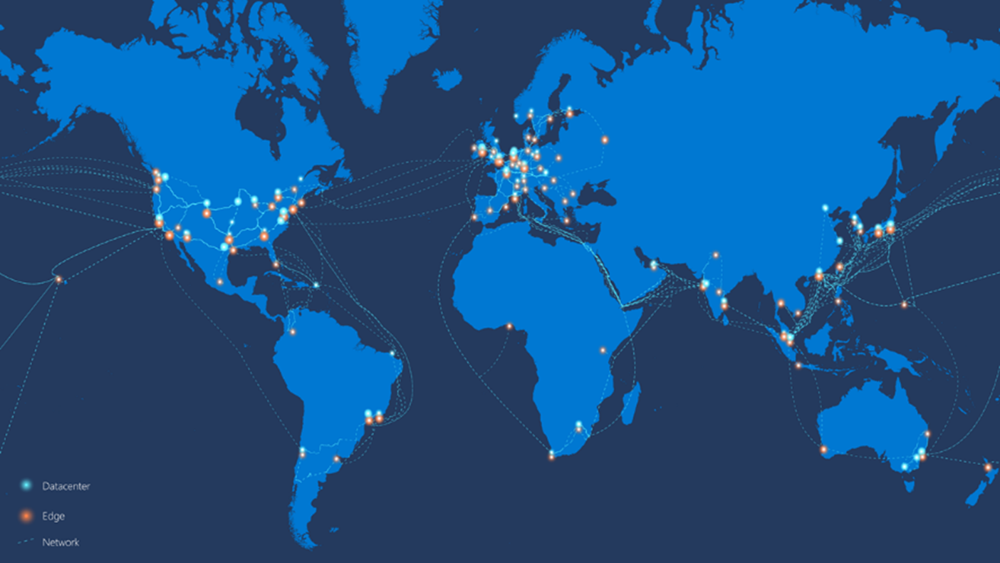 Azure data centre maps 