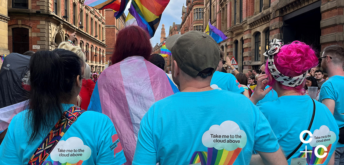 Showing our support for LGBTQ+ at the Manchester Pride Parade